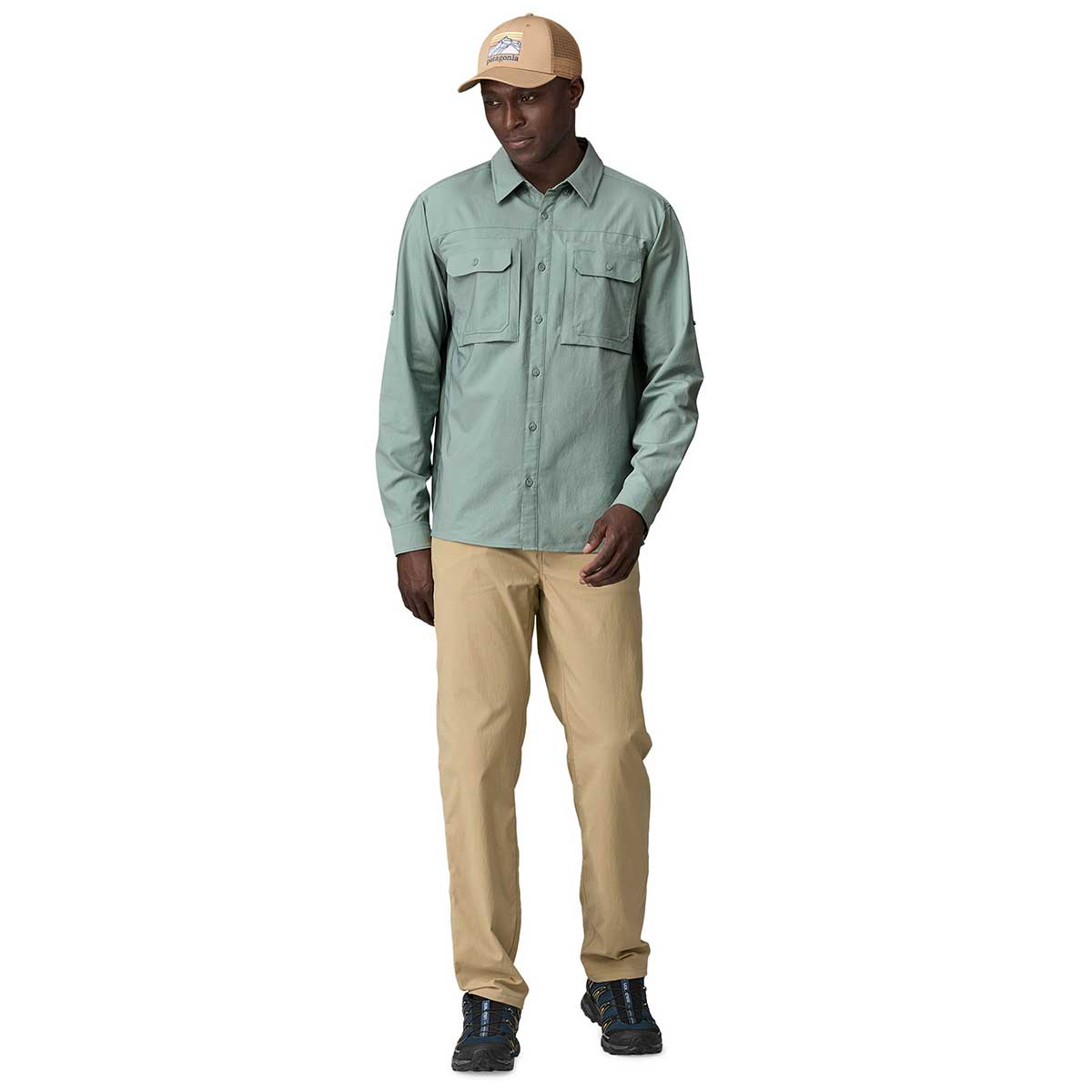 Patagonia Self Guided Sun Shirt Men's in Thermal Blue